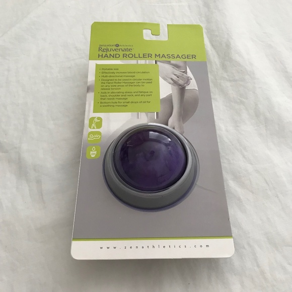 NEW Zenzation Athletics Rejuvenate Hand Roller Massager Ball Purple Grey - Picture 1 of 7